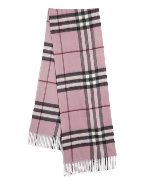 burberry cashmere pink giant check scarf|Burberry cashmere check scarf price.